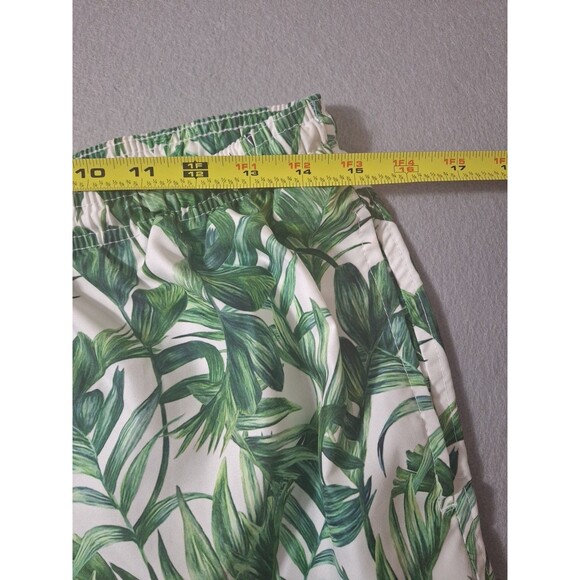 Trunks Surf and Swim Co Short Men Medium Green AOP Lined Floral Palms Print 30 - Picture 5 of 7